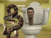 נחש פייתון נגד סקיבידי טואלט בבקראומז image